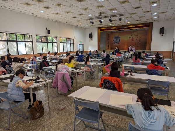 書法類國小組比賽現場