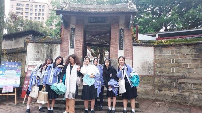 組員在板橋林家花園合照